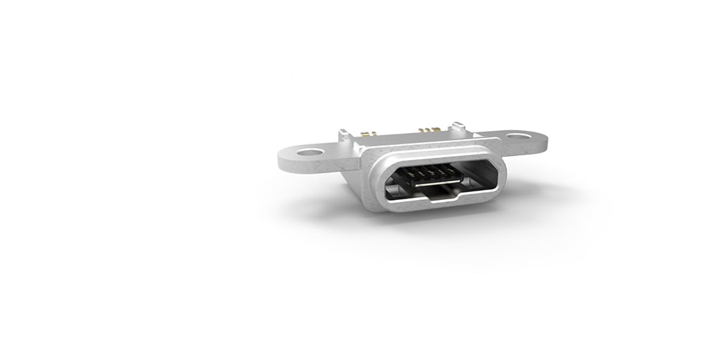 Conector micro USB 2.0 à prova d'água